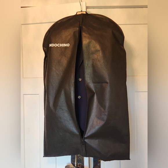 Indochino Wool Mohair Navy Suit Jacket Blazer sz 40R Pants sz 34 Two Button Blue - Picture 12 of 14